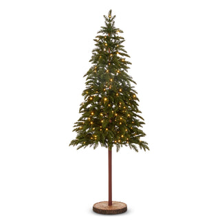 Pre-Lit Fir Tree on Stand 5.5'