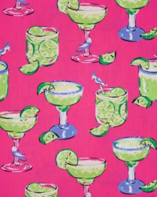 Prinfresh cabo pink margarita pajama pattern
