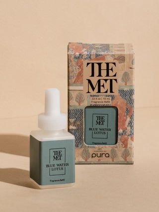 PURA The Met Blue Water Lotus Smart Vial Refill, by The Met