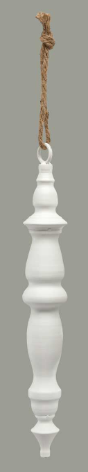 White Finial Ornament Assorted