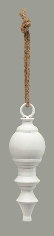White Finial Ornament Assorted