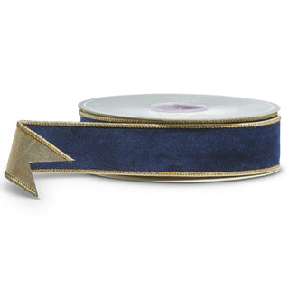 Blue Velvet Ribbon Sold by the Foot