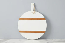 Load image into Gallery viewer, ETU White Round Charcuterie Board
