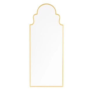 Raven 1 Mirror trefoil arch gold gilded full length
