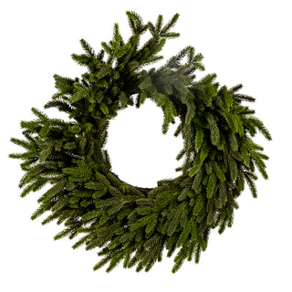 Real Touch Alpine Wreath 28"