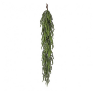 Real Touch Forest Norfolk Pine Garland 60" green greenery mantle Christmas winter traditional