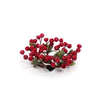 Red Berry Candle Ring 3"
