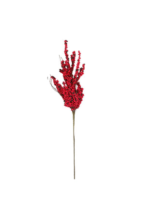 Red and black berry stem 33”