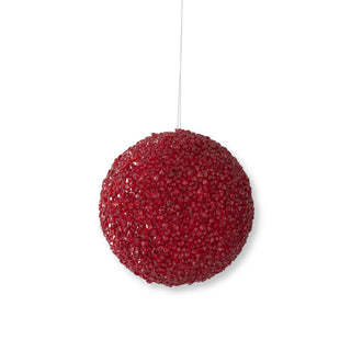 Red Icy Round Ornament