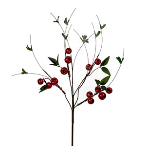 Red Pod Berry Stem 23"
