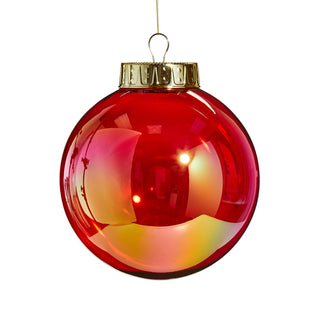 Red Seamless Iridescent Ball resin