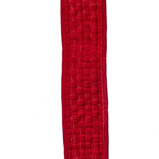Red Velvet Braided Ribbon 5" SOLD BY THE FOOT