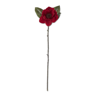 Red Velvet Magnolia Stem 35"