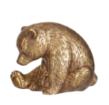 Resin Animals in Antique Gold Finish Assorted bear
