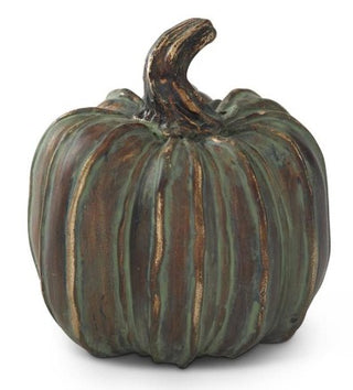Resin Patina Copper Filler Pumpkins Assorted gold green