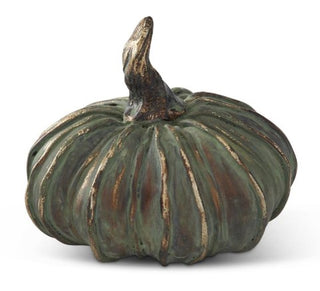 Resin Patina Copper Filler Pumpkins Assorted gold green