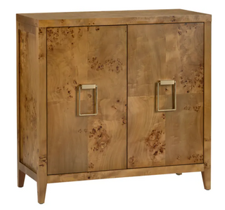 Crestview Richmond Two-Door Cabinet burl wood