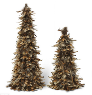 Rust Feather Cone Tree Assorted christmas natural