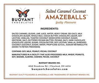 Salted Caramel Coconut Amazeballs - 5 Count