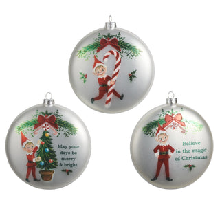 Santa's Little Helper Ornament Assorted
