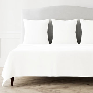 Savannah Coverlet Set in Bone ivory crisp white King