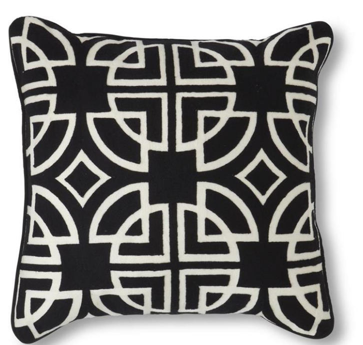 Black & White Circles Pillow