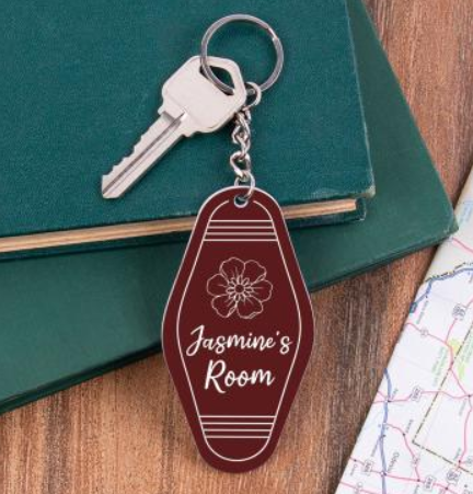P. Graham Dunn Maroon Vintage Keychain