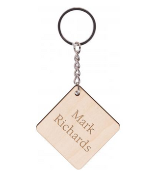 P. Graham Dunn Square Maple Keychain