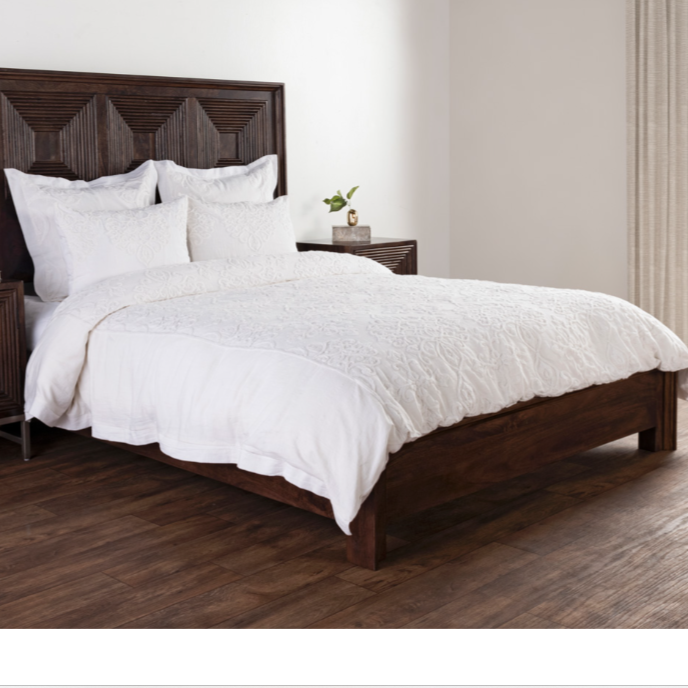 Reagan White King Duvet