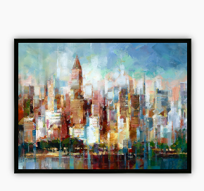 It's All Blue Sky Framed Canvas 40"x30"