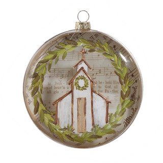Music Sheet Church Disc Ornament