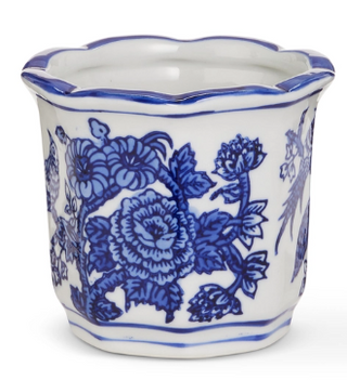 Mini Blue and White Pots 4" Assorted