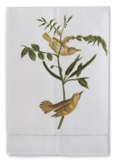Bird Hand-Painted Guest Towel Assorted