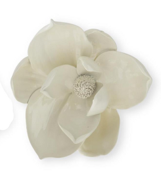 White Resin Wall Hanging Magnolia Bloom Assorted