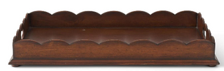 Scalloped Edge Acacia Wood Trays Assorted