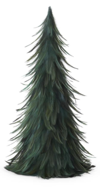 Wispy Green Feather Cone Tree Assorted