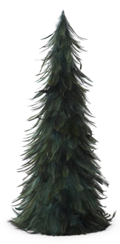 Wispy Green Feather Cone Tree Assorted