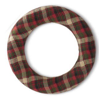 Red, Green & Black Plaid with Jute Trim Wreath Assorted