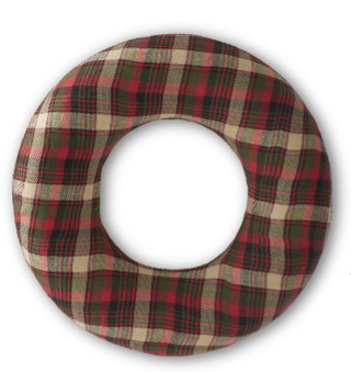 Red, Green & Black Plaid with Jute Trim Wreath Assorted