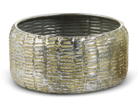 Distressed Pewter Containers Assorted