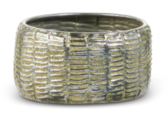 Distressed Pewter Containers Assorted