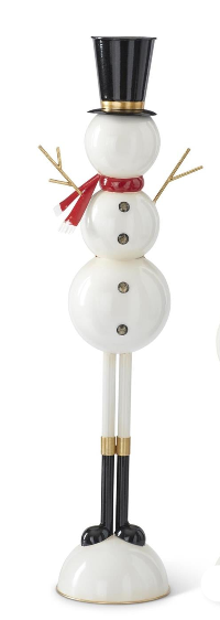 Black & White Metal Snowman Assorted