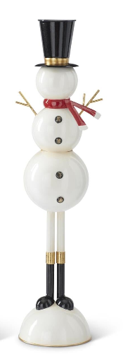 Black & White Metal Snowman Assorted