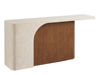 Seabourne Console Table asymmetrical anticato marble