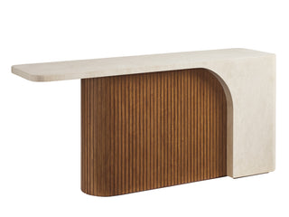 Seabourne Console Table asymmetrical anticato marble