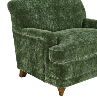 Shephard Velvet English Chair green upholstery upholstered