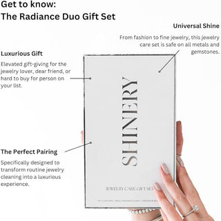 Shinery Radiance Wash Luxury Jewelry Cleaner and Brush Duo