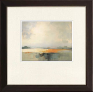 Silent Landscape II Artwork Assorted bronze frame pewter lip offset ivory mat reflect water cloud