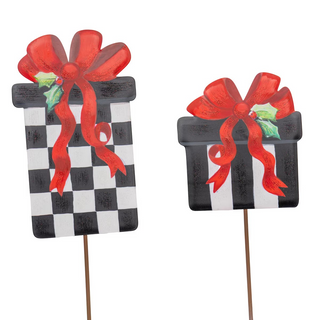 Small Elegant Gift Box Metal Stake Assorted