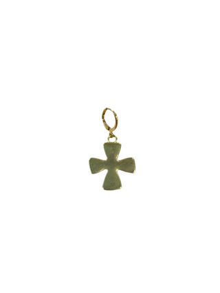 Small Plain Gold Cross Scarf Charm
